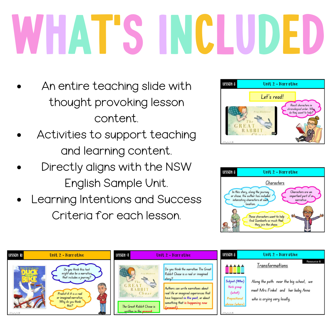 Stage 1 Year A Unit 2 Narrative English Teaching Slides