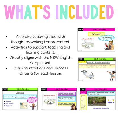 Multi Age Year A Unit 2 Narrative English Teaching Slides