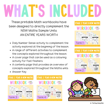 Stage 2 Year B NSW Maths Workbook ULTIMATE Mega Bundle