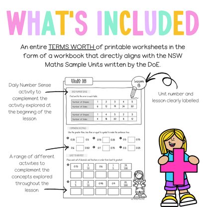 Multi Age 3-6 Year B NSW Maths Workbook Term 4