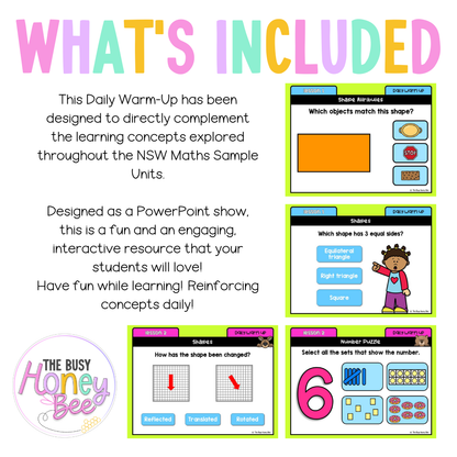 Multi Age K-2 Year B Maths Daily Warm Up Unit 5