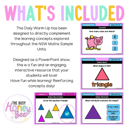Early Stage 1 Math Daily Warm Up Unit 5