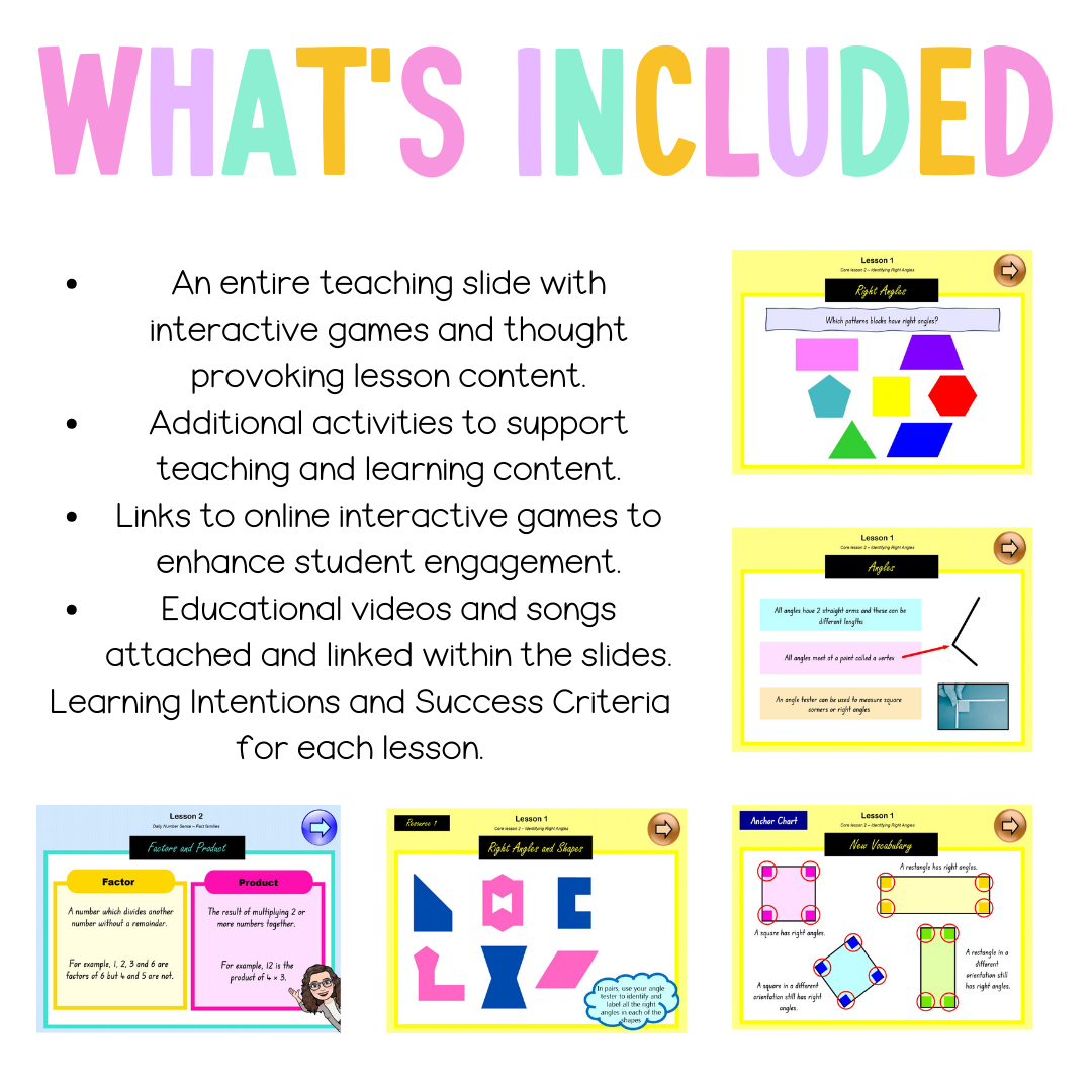 Stage 2 Year B Unit 30 Maths Teaching Slides