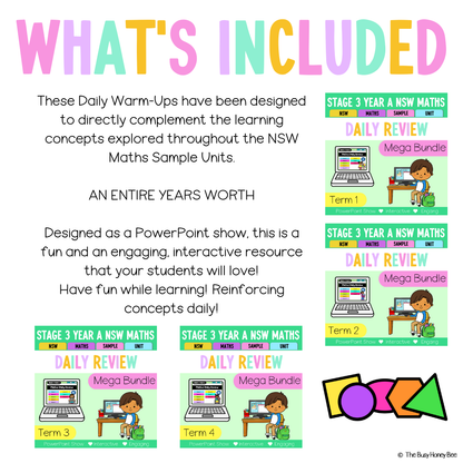 Stage 3 Year A Ultimate Australian | NSW Maths Daily Review | Warm-Up Mega Bundle