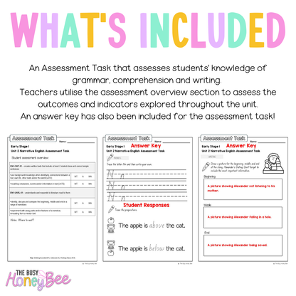 Early Stage 1 English Assessment Unit 2 Narrative