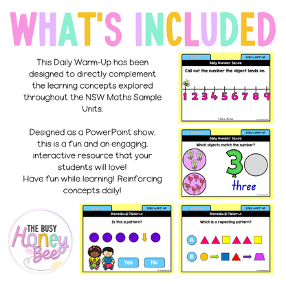 Multi Age K-2 Year A Maths Daily Warm Up Unit 2