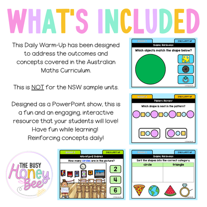 Kindergarten/Prep Australian | Math Daily Review | Warm-Up 5