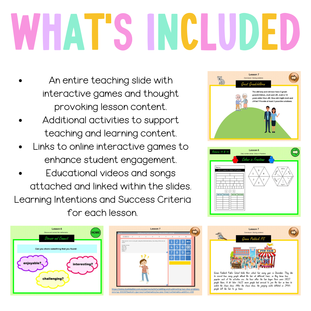 Multi Age 3-6 Year A Unit 2 Maths Teaching Slides