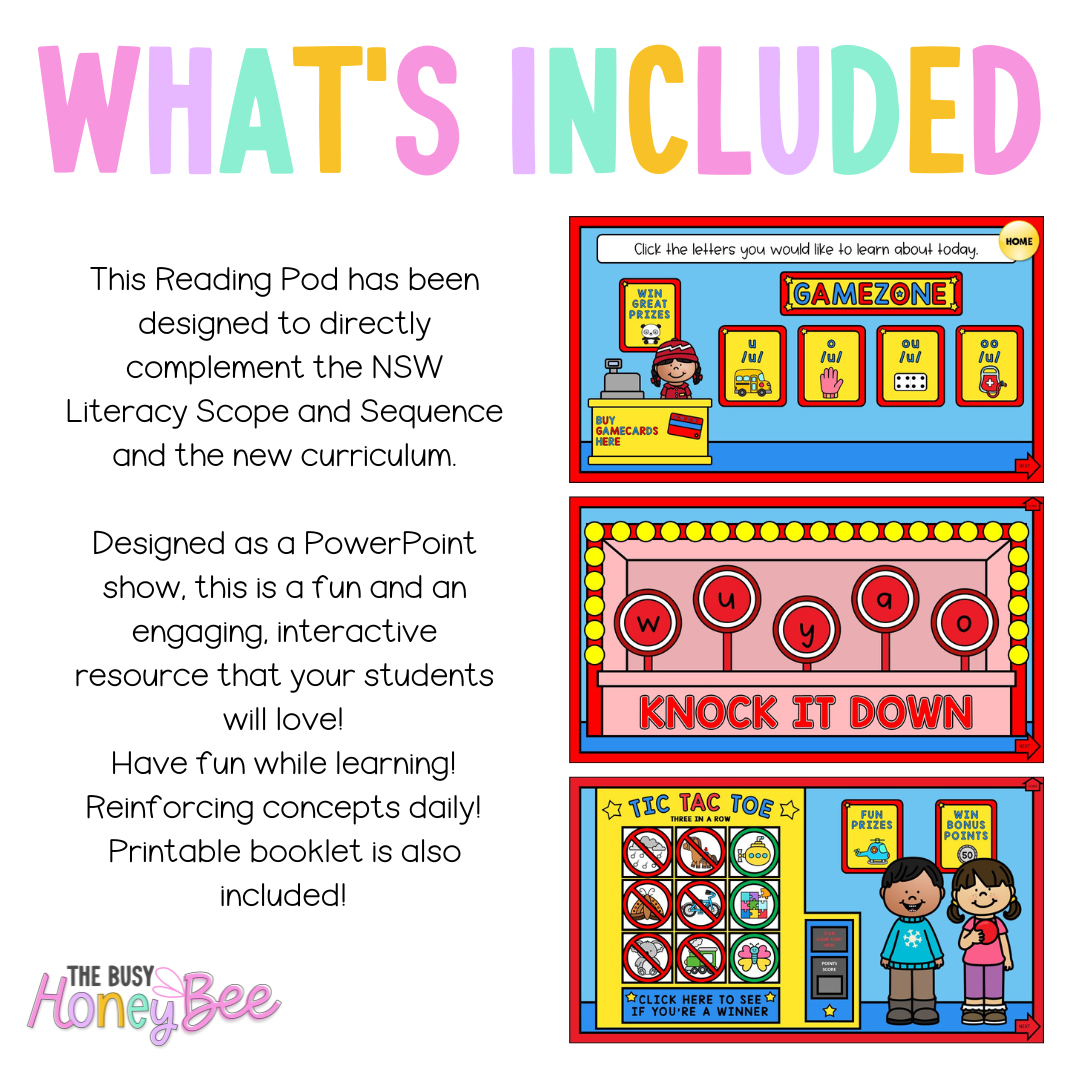 Stage 1 Year B - Year 2 Reading Pod 22 - u, oo, o, ou