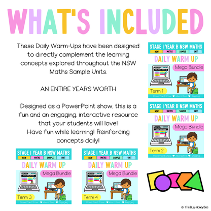Stage 1 Year B Ultimate Australian | NSW Maths Daily Review | Warm-Up Mega Bundle