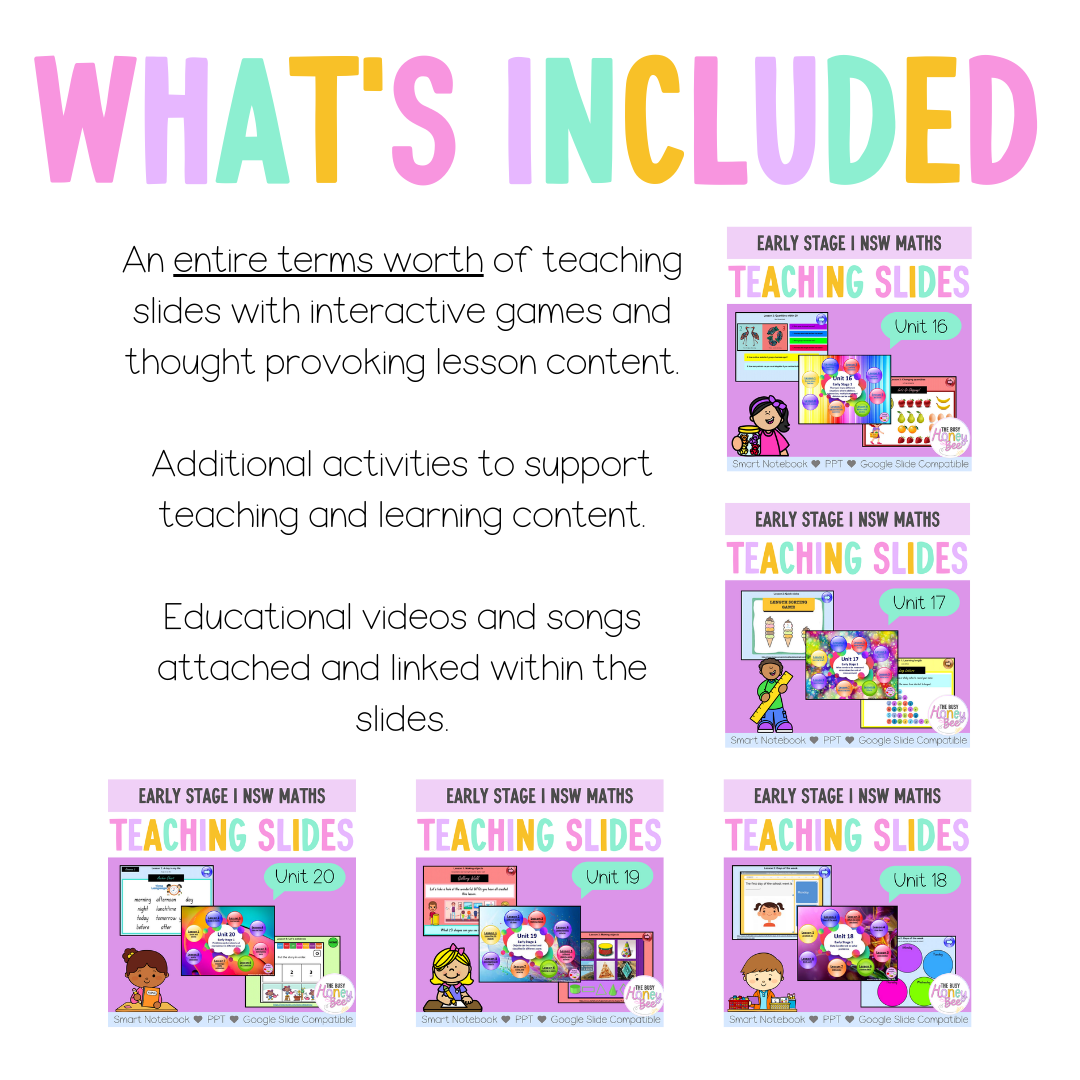 Early Stage 1 Term 4 Maths Mega Bundle