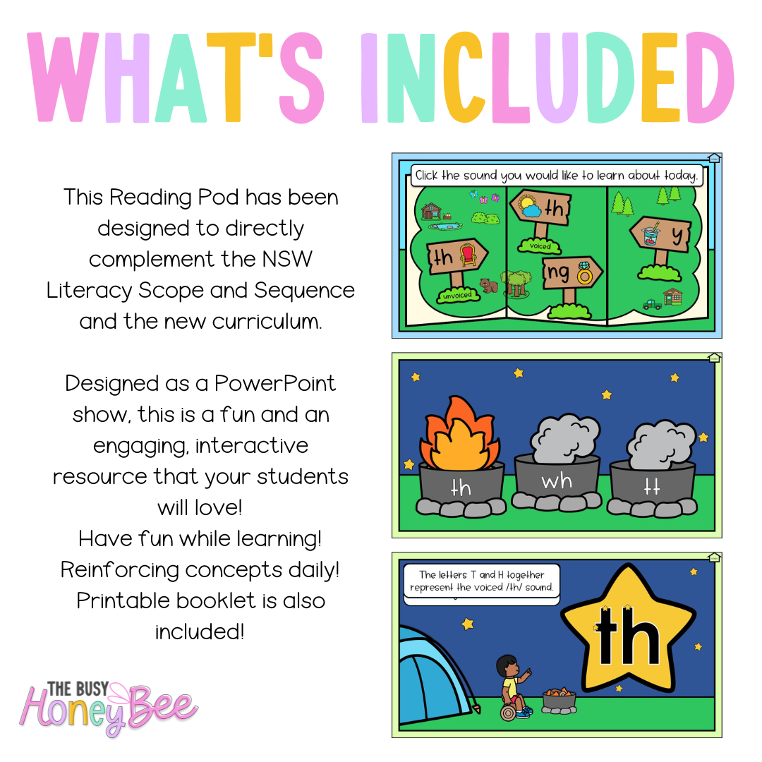 Early Stage 1 Reading Pod 9 - th, ng, Y