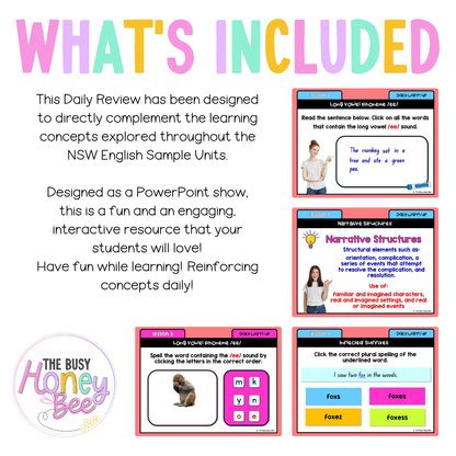 Stage 2 Year A Australian | NSW English Daily Review | Warm-Up Unit 1 Week 2