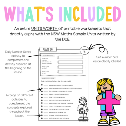Stage 2 Year A NSW Maths Worksheets Unit 14