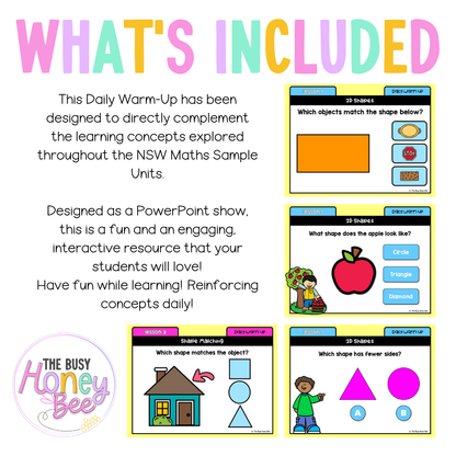 Multi Age K-2 Year A Maths Daily Warm Up Unit 5