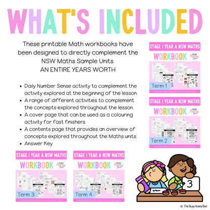 Stage 1 Year A NSW Maths Workbook ULTIMATE Mega Bundle
