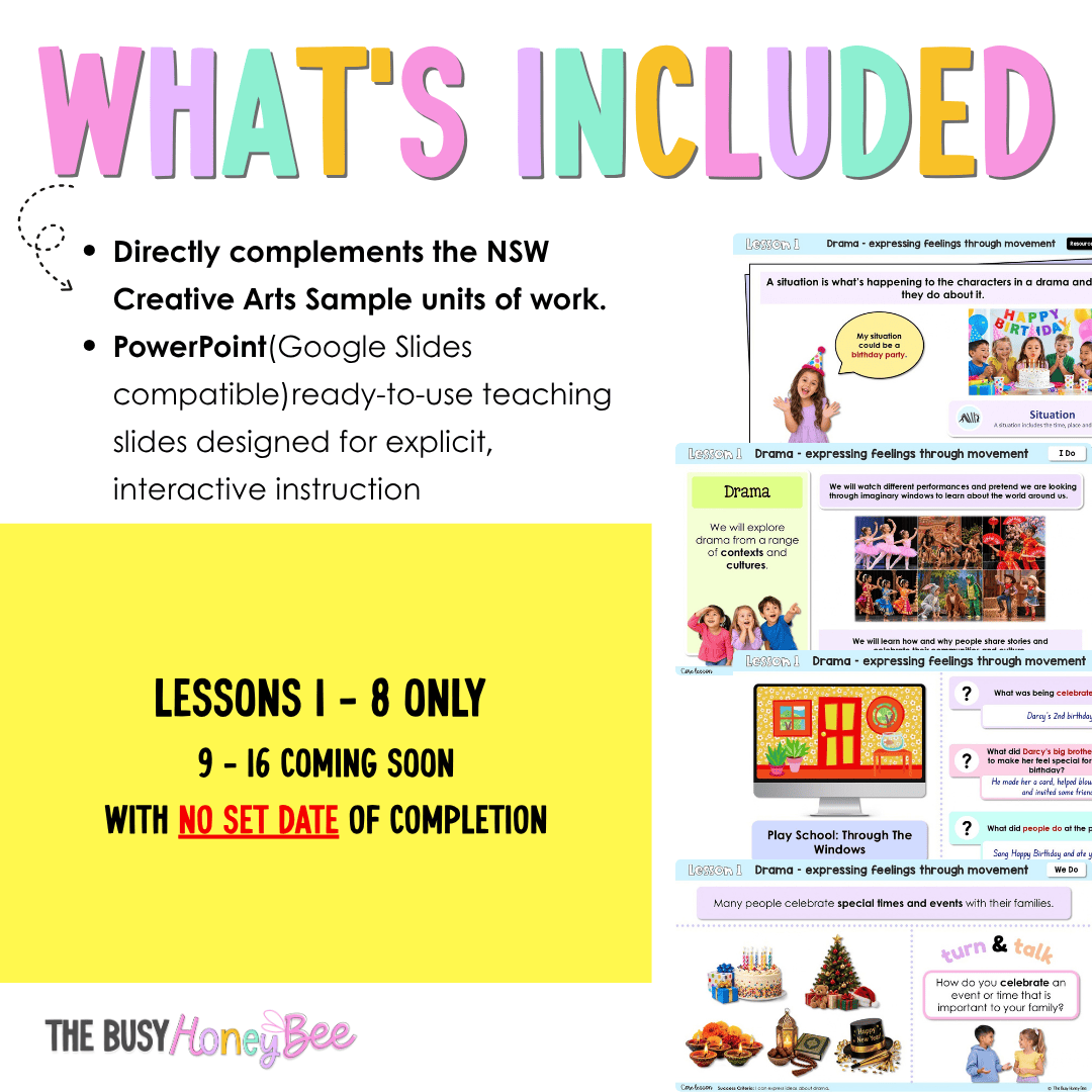 Early Stage 1 NSW Creative Arts Sample Unit 4 Teaching Pack