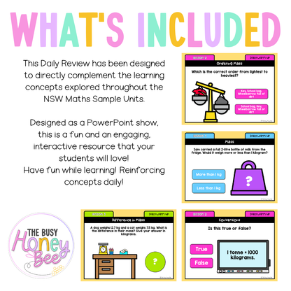 Stage 2 Year B Australian | NSW Math Daily Review | Warm-Up Unit 34