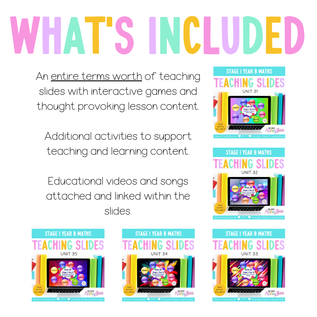 Stage 1 Year B Term 3 Maths Mega Bundle