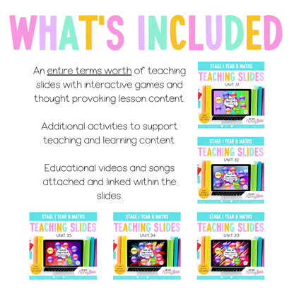 Stage 1 Year B Term 3 Maths Mega Bundle