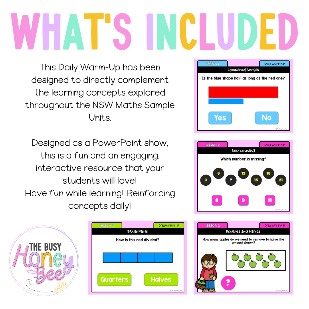 Stage 1 Year A Math Daily Warm Up Unit 15