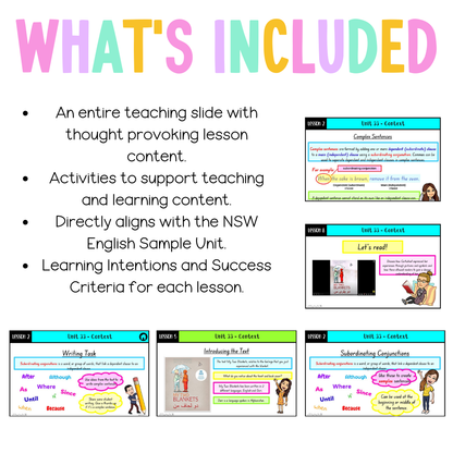 Stage 1 Year B Unit 33 Context English Teaching Slides