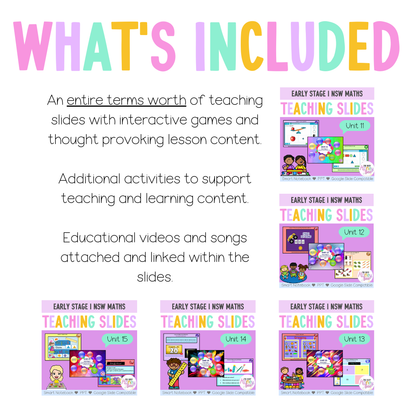 Early Stage 1 Term 3 Maths Mega Bundle