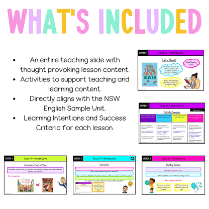 Stage 2 Year B Unit 9 Narrative English Teaching Slides