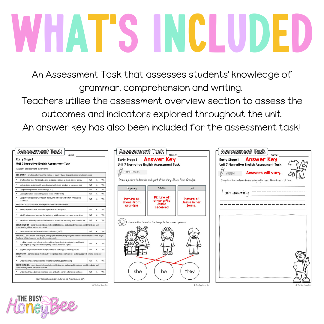 Early Stage 1 English Assessment Unit 7 Narrative