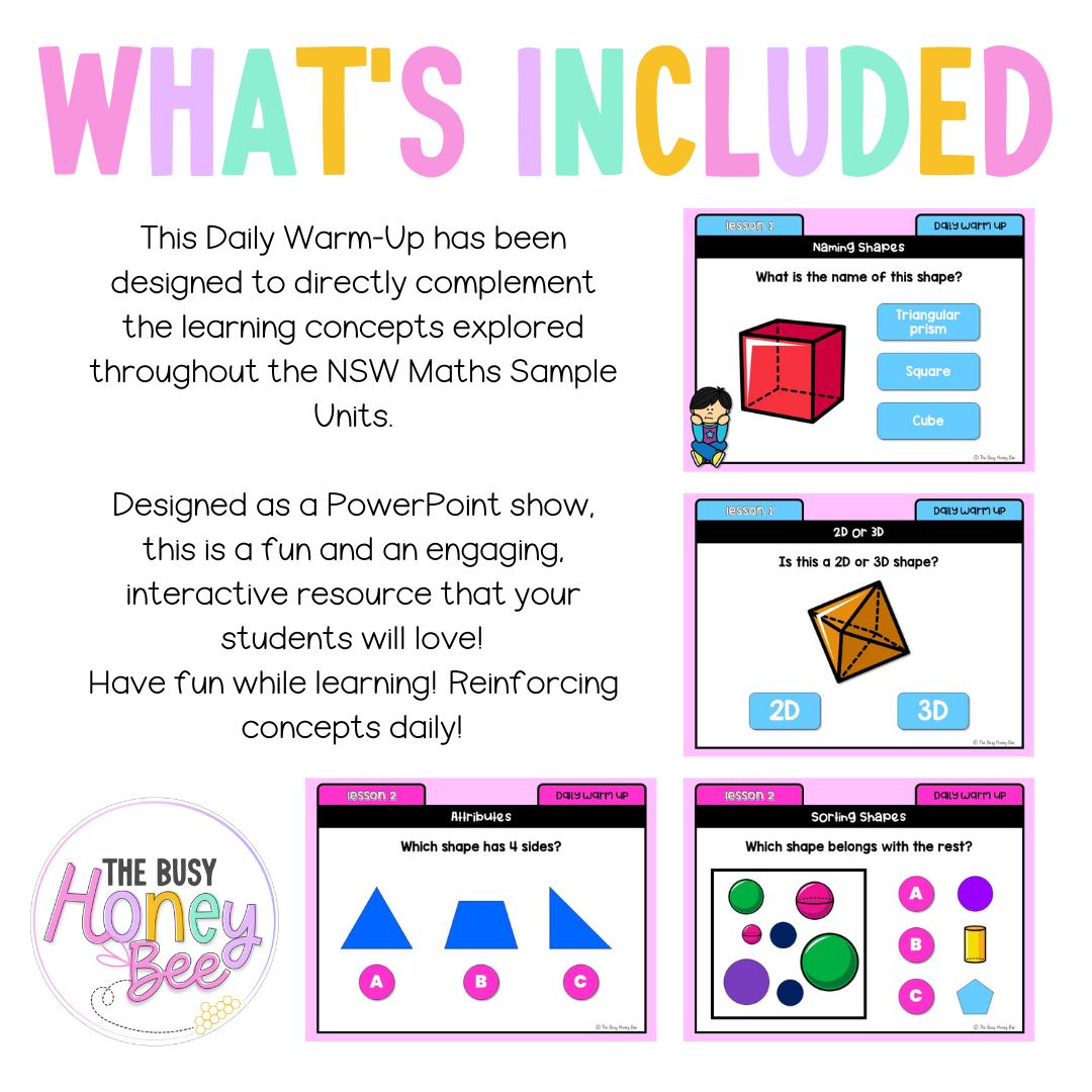 Stage 1 Year A Math Daily Warm Up Unit 19