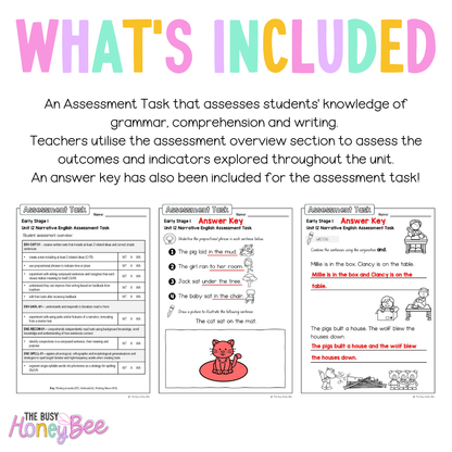 Early Stage 1 English Assessment Unit 12 Narrative