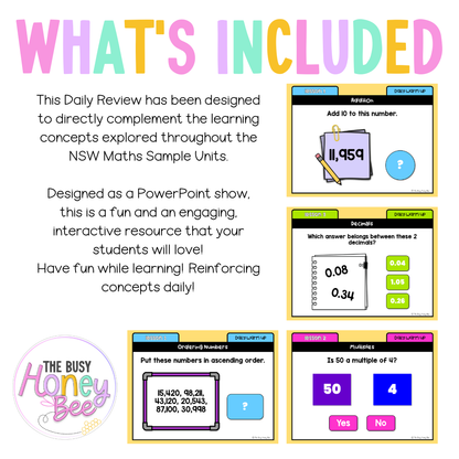 Stage 2 Year B Australian | NSW Math Daily Review | Warm-Up Unit 31