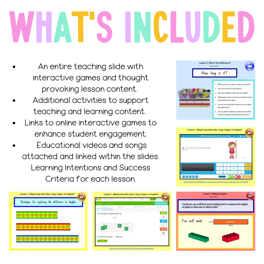 Stage 1 Year A Unit 8 Maths Teaching Slides