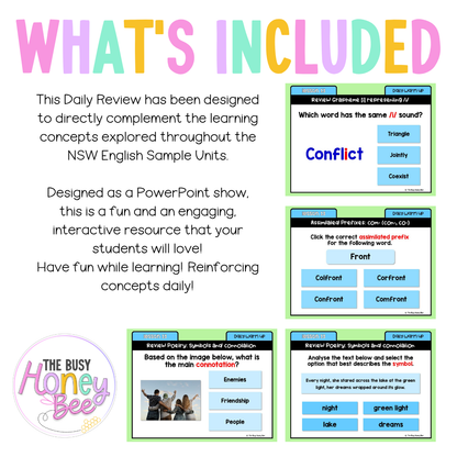 Stage 3 Year A Australian | NSW English Daily Review | Warm-Up Unit 4 Week 4
