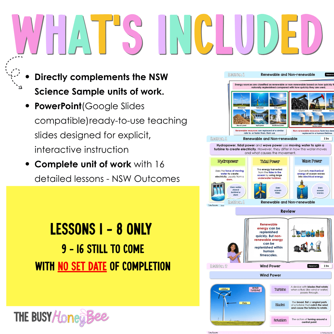 Stage 3 NSW Science Sample Unit 4 Teaching Pack 2026