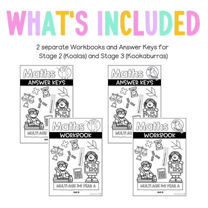 Multi Age 3-6 Year A NSW Maths Worksheets Unit 13
