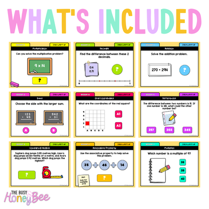 Stage 2 Year B Australian | NSW Math Daily Review | Warm-Up Term 4 Mega Bundle