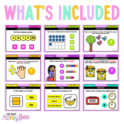 Early Stage 1 Australian | NSW Math Daily Review | Warm-Up Unit 8