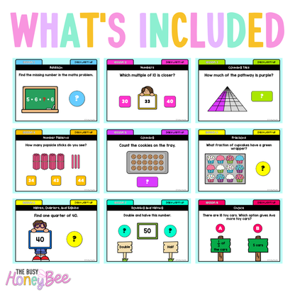 Stage 1 Year B Australian | NSW Math Daily Review | Warm-Up Term 4 Mega Bundle