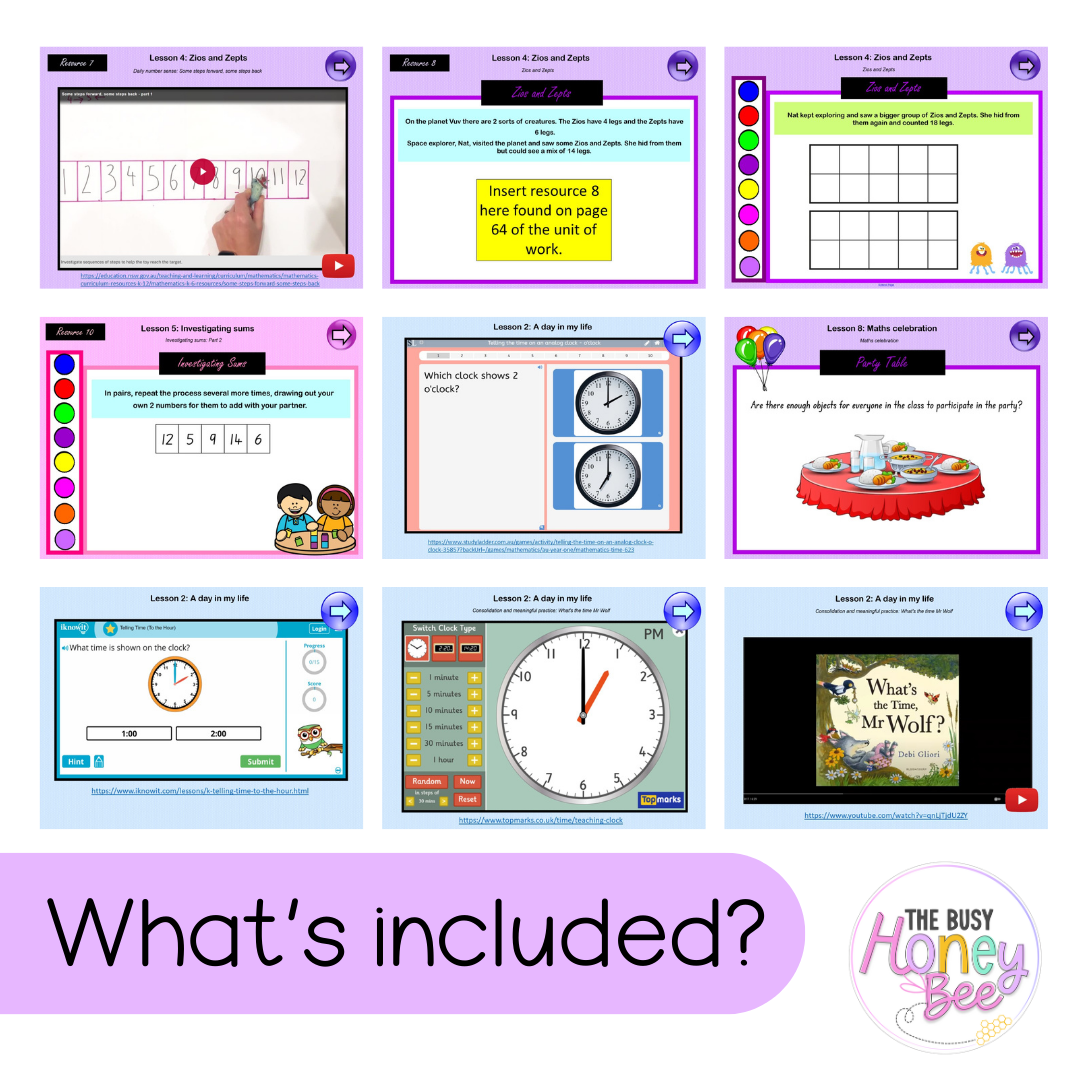 Early Stage 1 Unit 20 Maths Teaching Slides