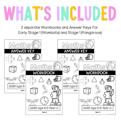 Multi Age K-2 Year A NSW Maths Workbook Term 3