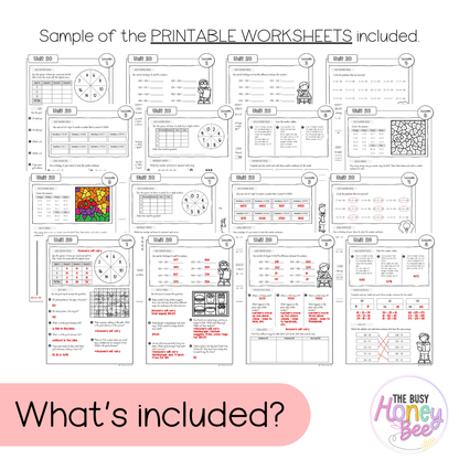 Stage 2 Year A NSW Maths Worksheets Unit 20