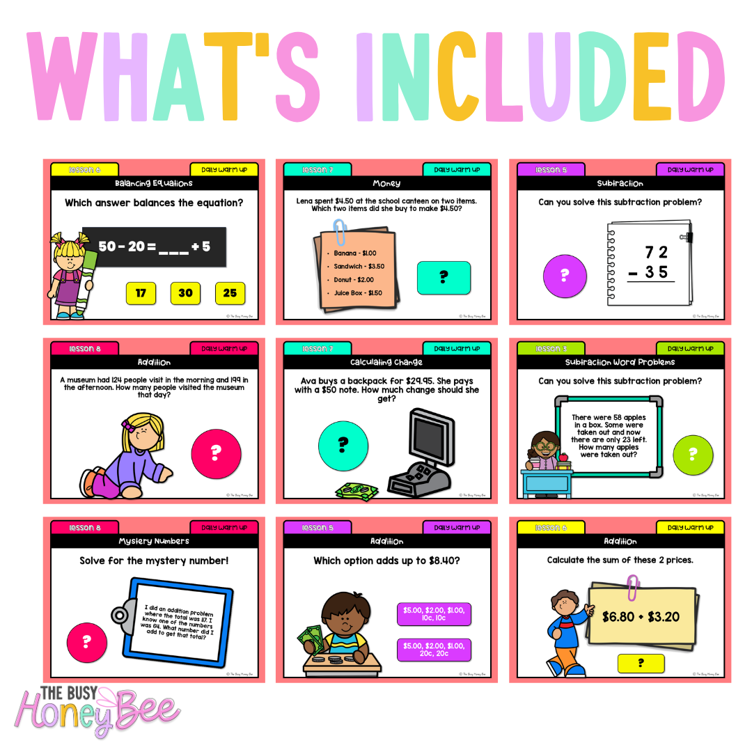 Stage 2 Year A Ultimate Australian | NSW Maths Daily Review | Warm-Up Mega Bundle - Warm Up | Revision