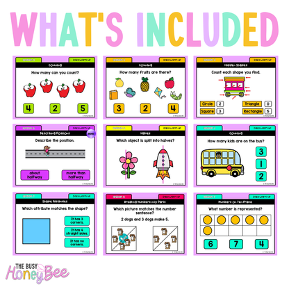 Early Stage 1 Math Daily Warm Up Term 1 Mega Bundle