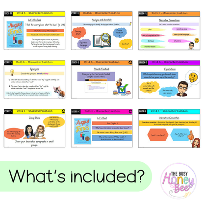 Stage 3 Year A Unit 5 Characterisation English Teaching Slides