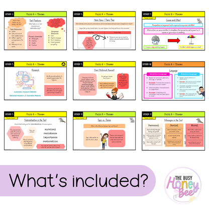 Multi Age 3-6 Year A Unit 8 Theme English Teaching Slides