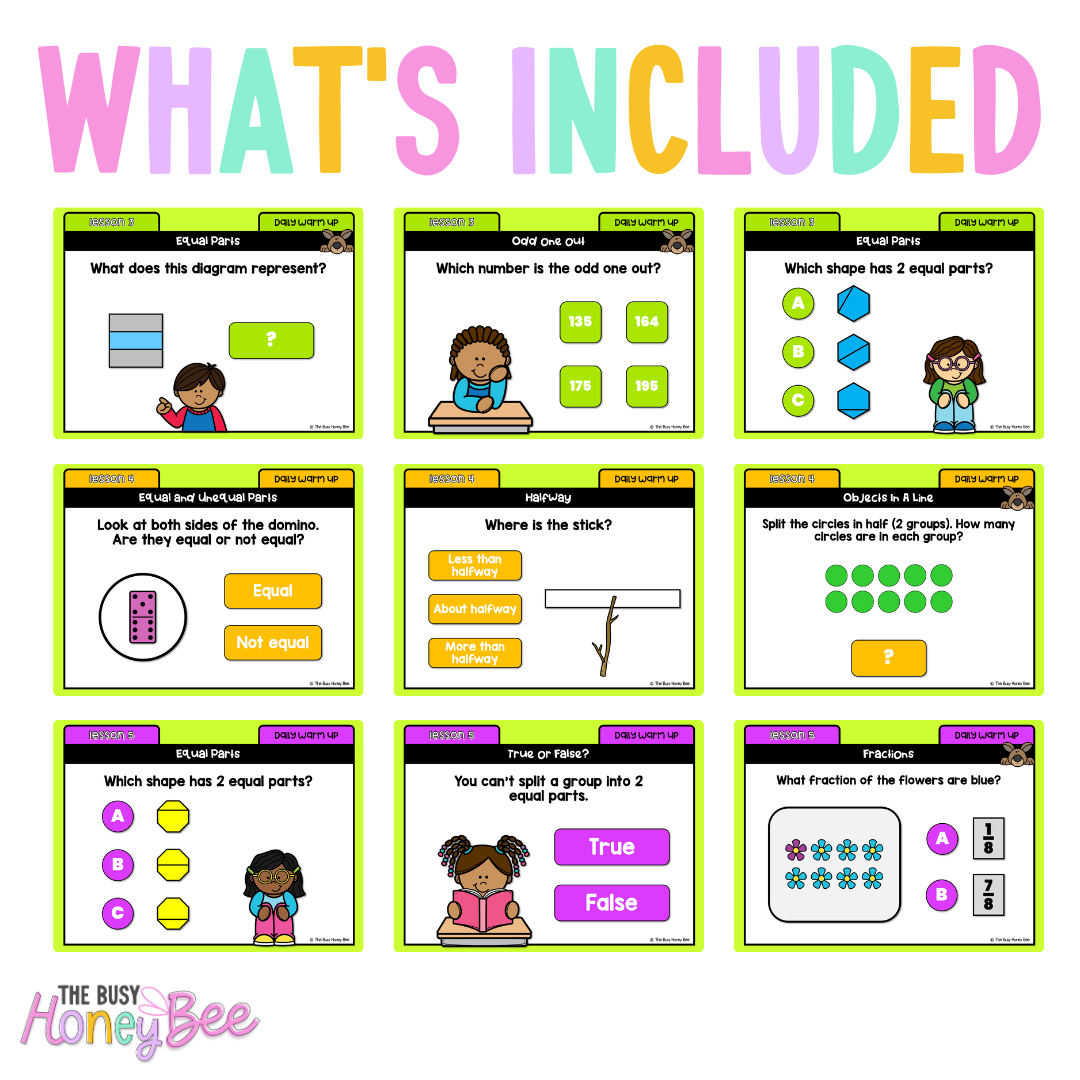 Multi Age K-2 Year B Australian | NSW Maths Daily Review | Warm-Up Term 3 Mega Bundle