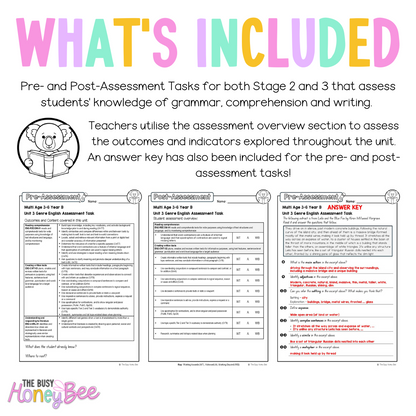 Multi Age 3-6 Year B English Pre- and Post-Assessment Unit 3 Genre