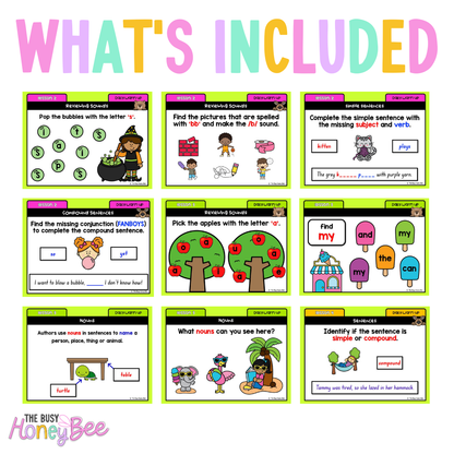 Multi Age K-2 Year B Ultimate English Australian | NSW English Daily Review | Warm-Up Mega Bundle
