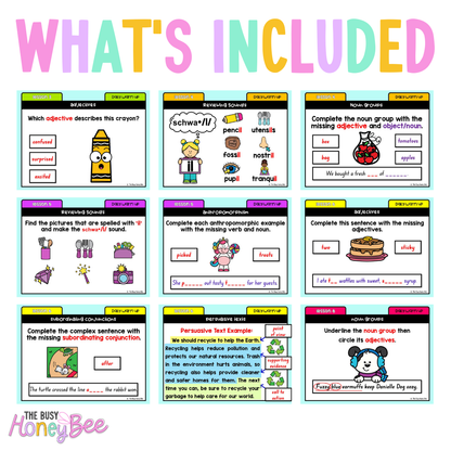 Stage 1 Year B Ultimate English Australian | NSW English Daily Review | Warm-Up Mega Bundle